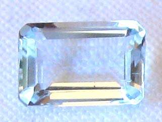 6.00 x 4.00 mm Octagonal - faceted cut Aquamarine 0.51 ct.