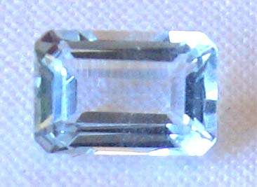 6.00 x 4.00 mm Octagonal - faceted cut Aquamarine 0.60 ct.
