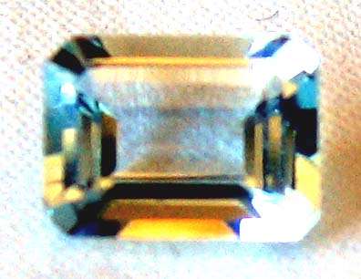 8.00 x 6.00 mm Emerald faceted cut Aquamarine 1.26 cts.