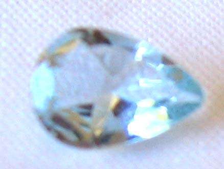 7.00 x 5.00 mm  Pear  cut Aquamarine  0.54 cts.