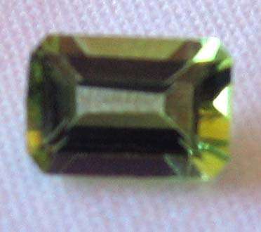 6.00 x 4.00 mm Octagonal faceted  cut Peridot 0.58 ct.