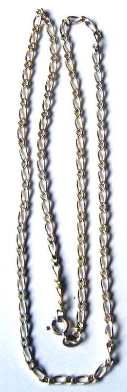 Sterling Silver '' Figaro '' Neckchain ,