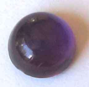 6.00  mm Round  Cabochon cut Amethyst, 0.84  ct.