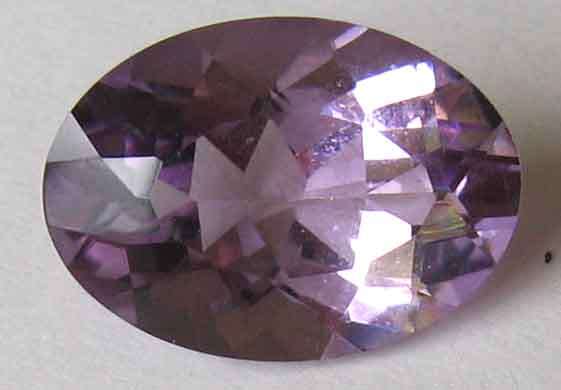 14.00 x 10.00 mm Oval faceted cut  Amethyst  4.46 cts.