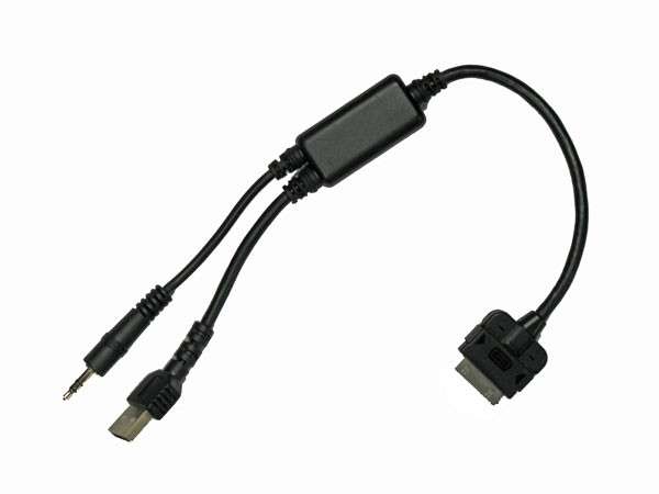 BMW iPod Adapter Cable with USB and 3.5mm aux
