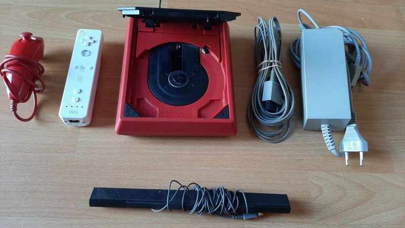 nintendo wii console complete with nunchuck