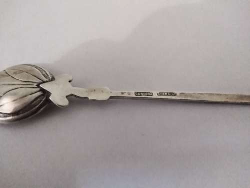 Sterling Silver Candida - Joe Calafato Sugar spoon.  WOW 11 grams