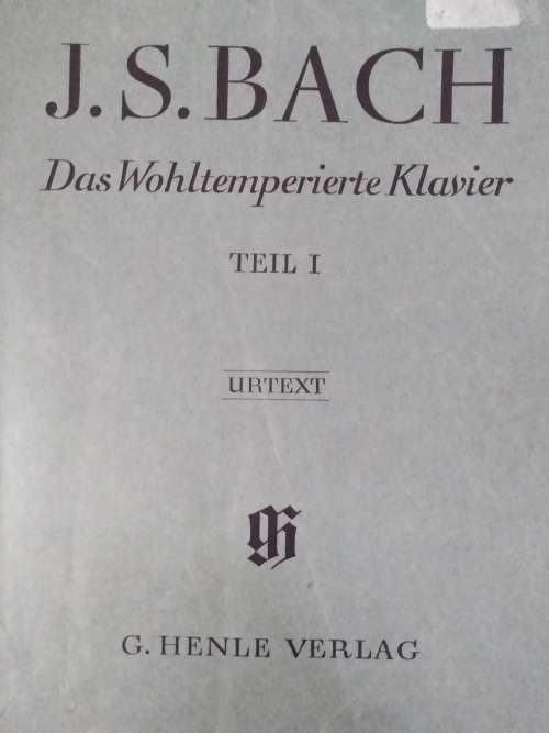 J. S. Bach. Sheet music book. Part 1. By G. Henle Verlag.