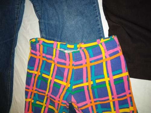 Lot of 4 ladies pants. Jeans, Formal wear, Casual and exercise. ML classics, JET, RED, LOOK!