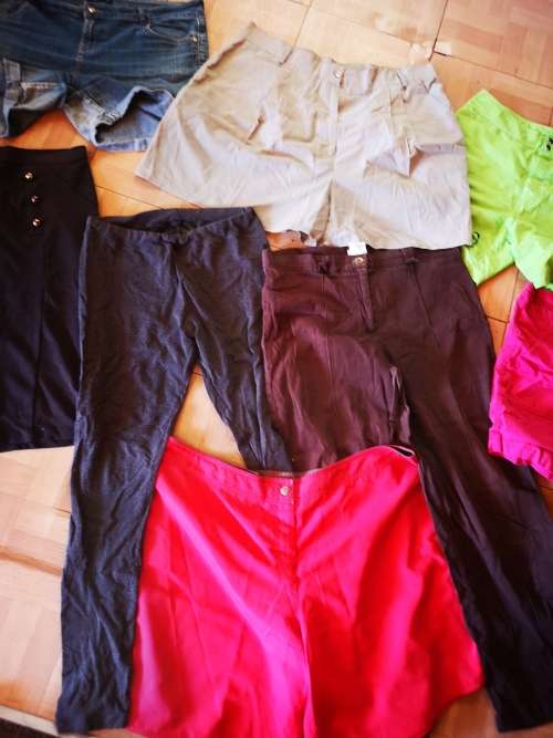 Large lot of women's clothing. Different sizes.