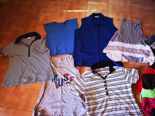 Large lot of women's clothing. Different sizes.