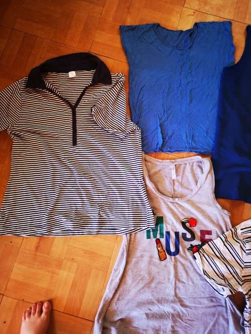 Large lot of women's clothing. Different sizes.