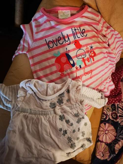 Big lot of baby girl clothing.
