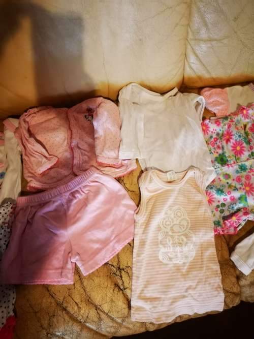 Big lot of baby girl clothing.