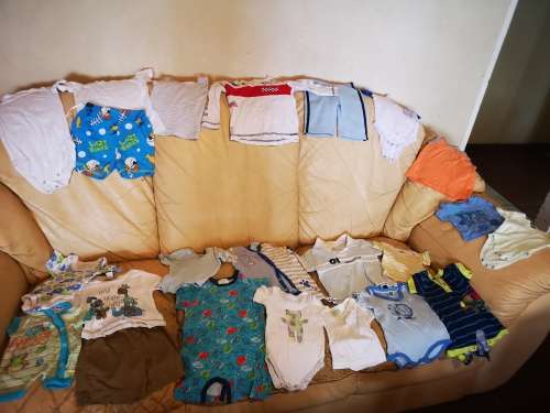 Big lot of baby boy clothing.