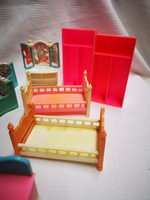 Lovely big lot of vintage barbie style furniture.