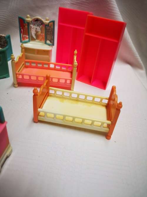 Lovely big lot of vintage barbie style furniture.