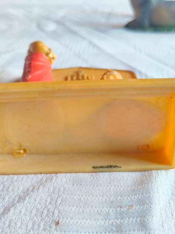 Lovely vintage (1960`s) hard plastic nativity ornaments - in time for Christmas!