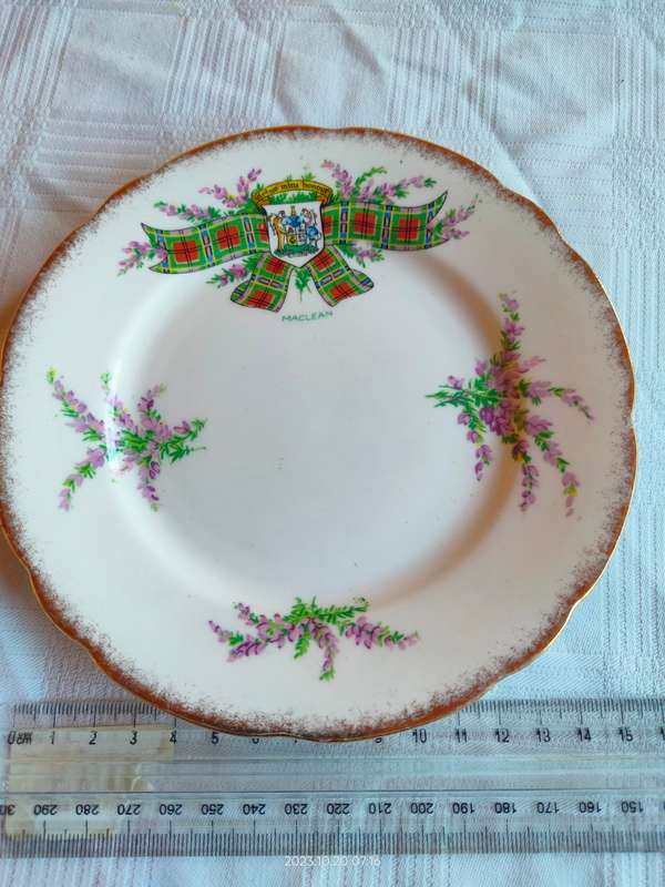 Vintage Royal Stafford Maclean side plate - Tartan series - replacement item