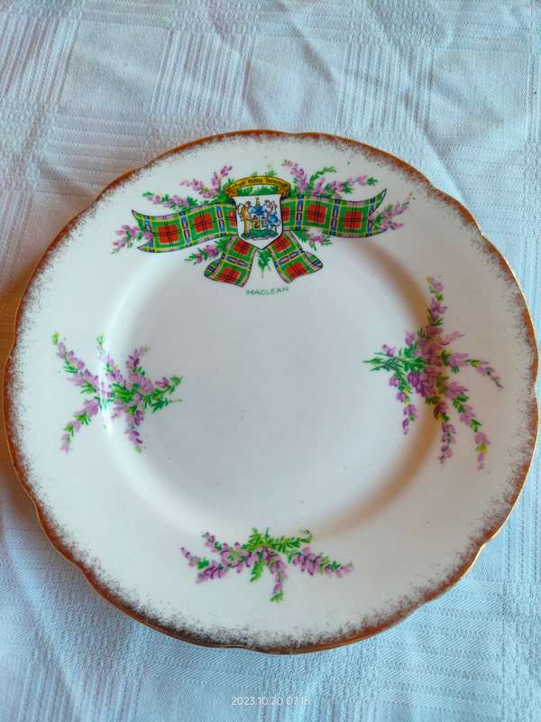 Vintage Royal Stafford Maclean side plate - Tartan series - replacement item