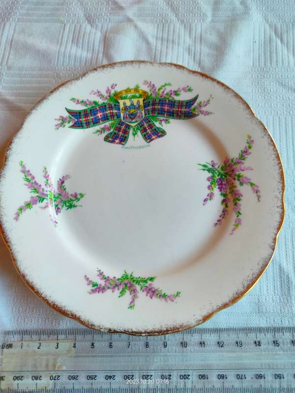 Vintage Royal Stafford MacPherson side plate - Tartan series - replacement item