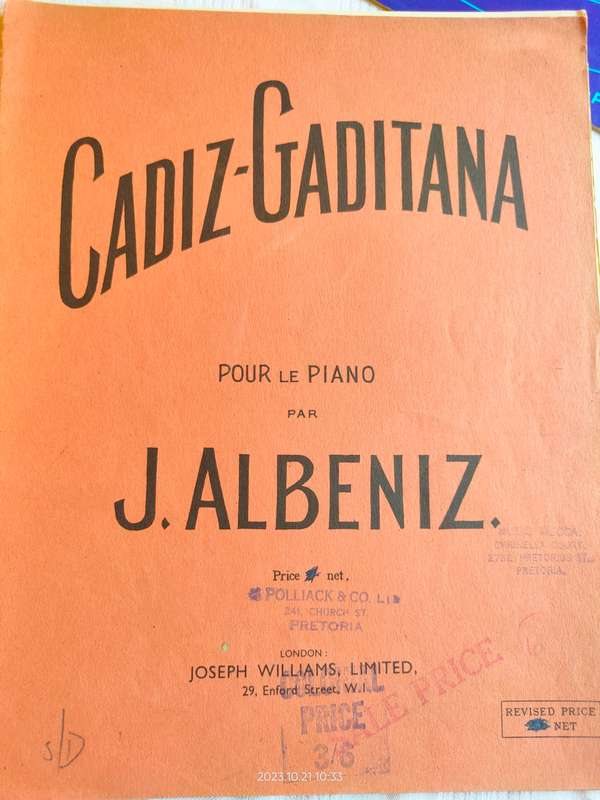 Six (old) piano sheetmusic books - for the experienced pianist
