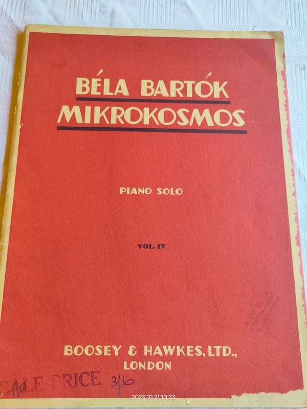 Six (old) piano sheetmusic books - for the experienced pianist