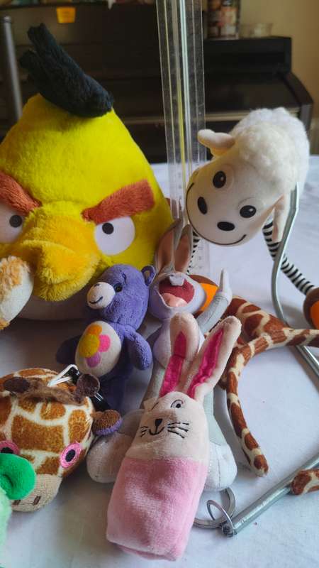 Large lot of stuffed animal toys