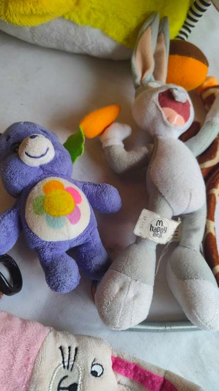 Large lot of stuffed animal toys