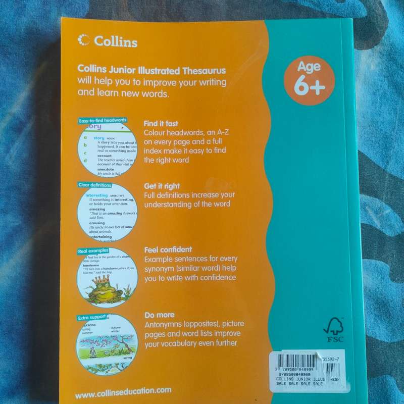 Collin`s junior illustrated thesaurus - like new.
