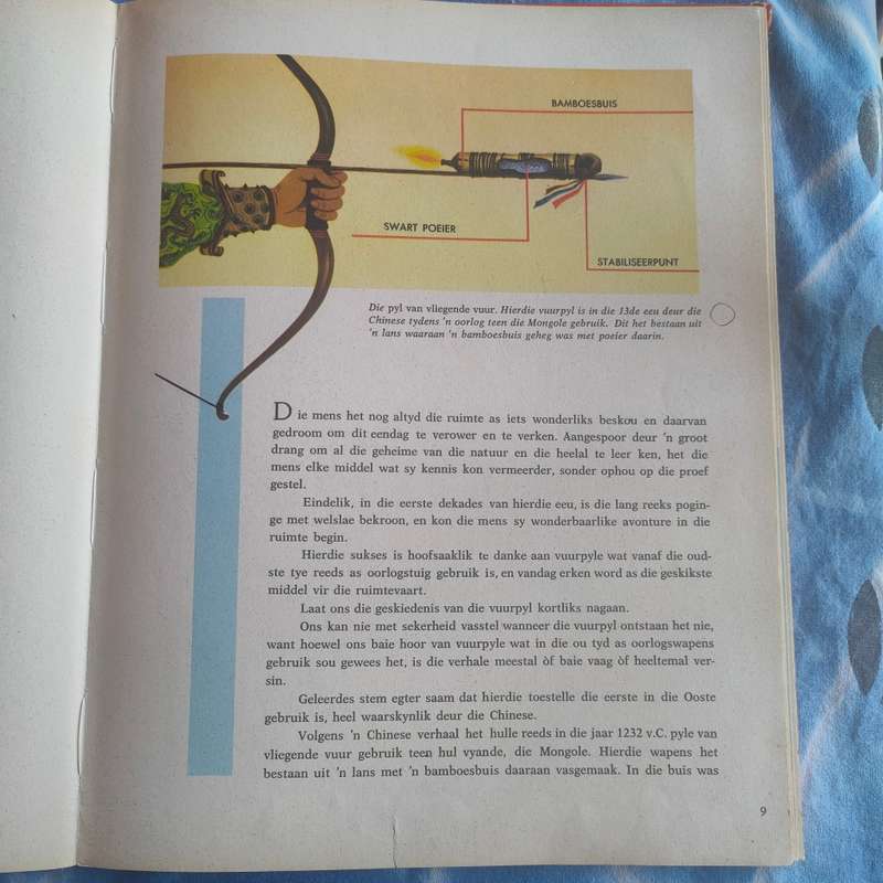 Vintage afrikaans book - Vuurpyle, projektiele en satelliete