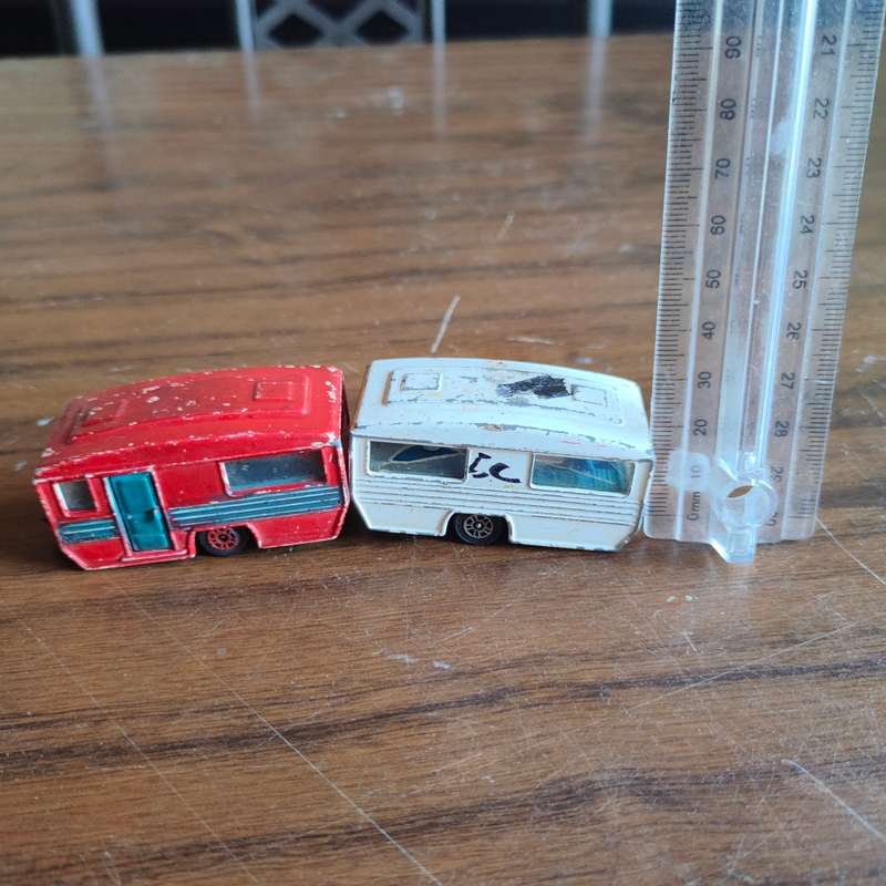 Vintage Corgi Juniors 1970`s - Made in Great Britain - lot of 2 caravans