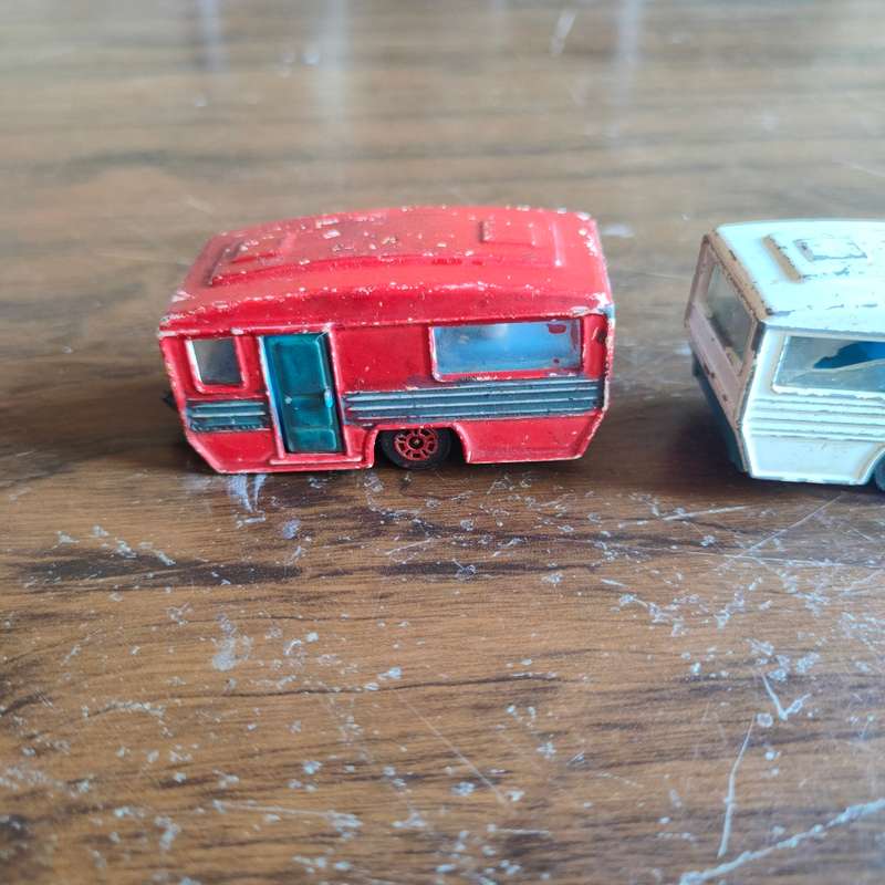 Vintage Corgi Juniors 1970`s - Made in Great Britain - lot of 2 caravans