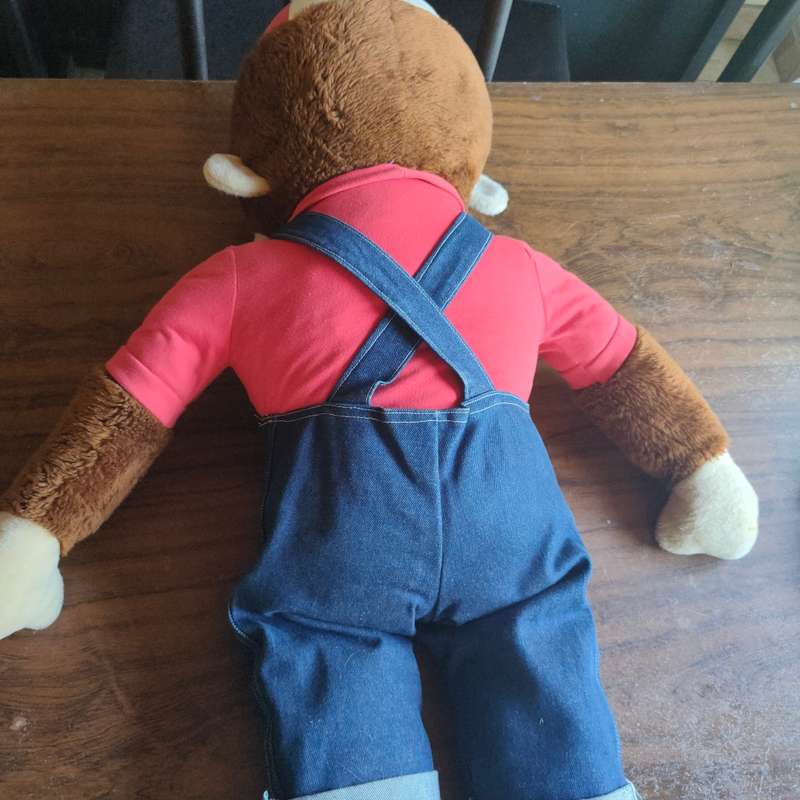 Huge stuffed ape - Benji - looks like Curious George