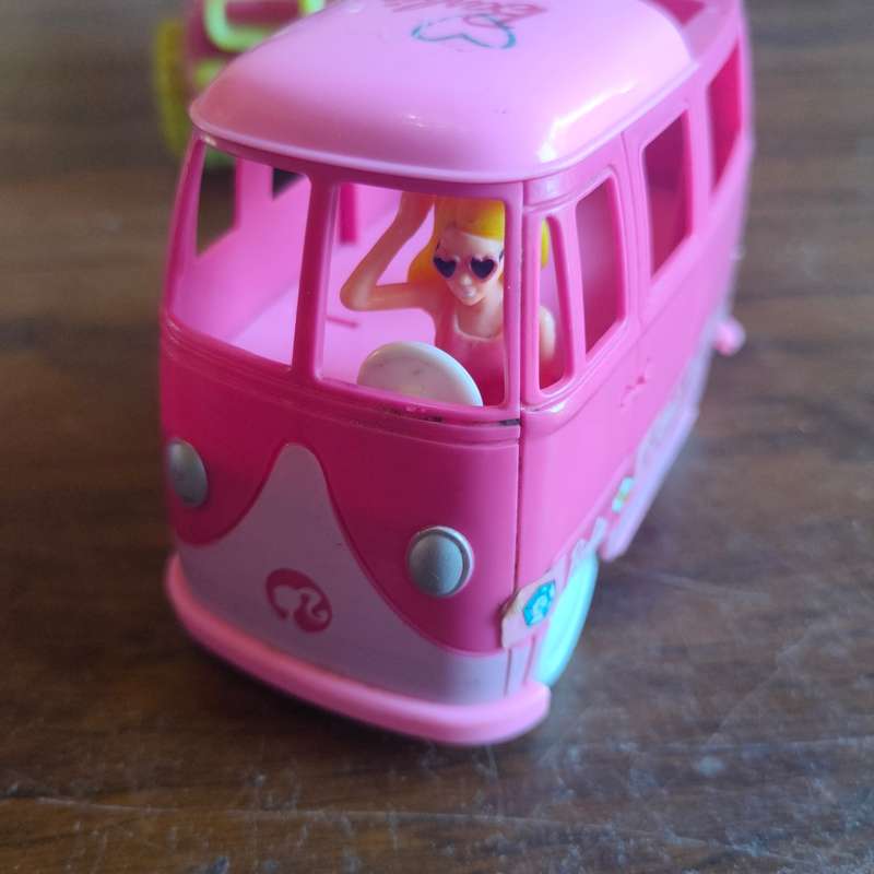 Three pink vehicles - 2 Barbie and 1 Simba