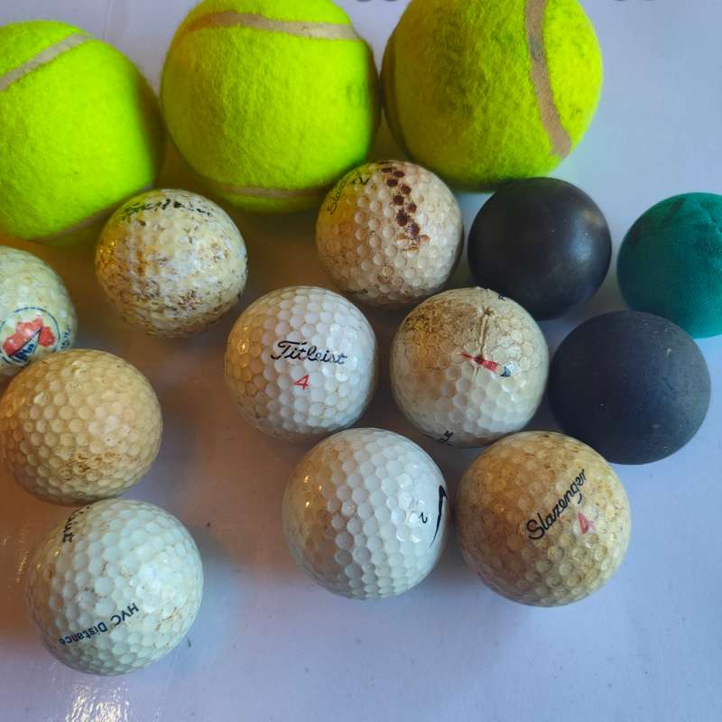 Golf and tennis balls lot