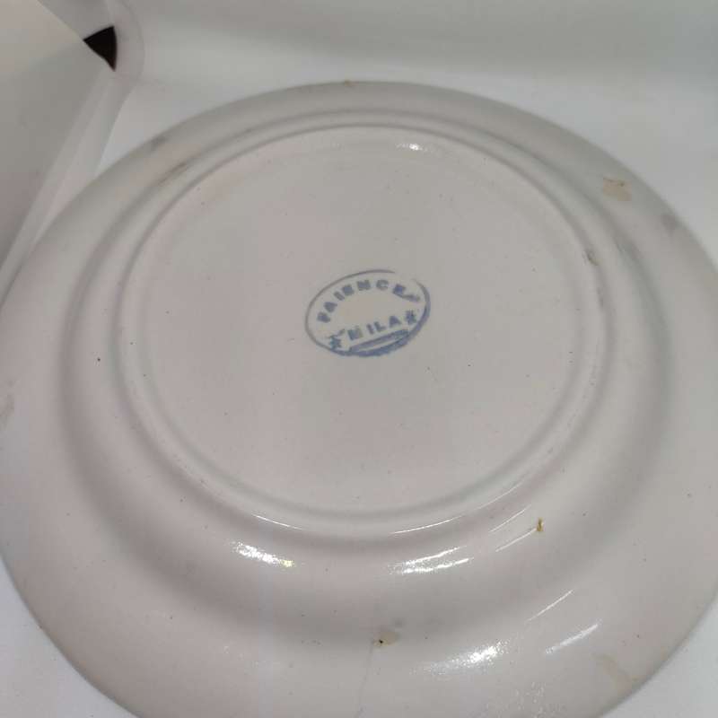 Gorgeous vintage souvenir D'Algerie wall plate - marked Faience (Mila) and signed - Dahmane