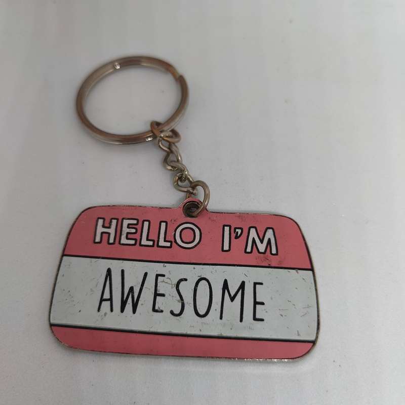 Hello, I'm awesome keychain