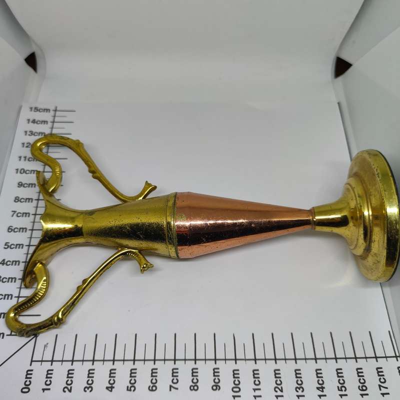 Stunning vintage brass and copper vase - Grecian style