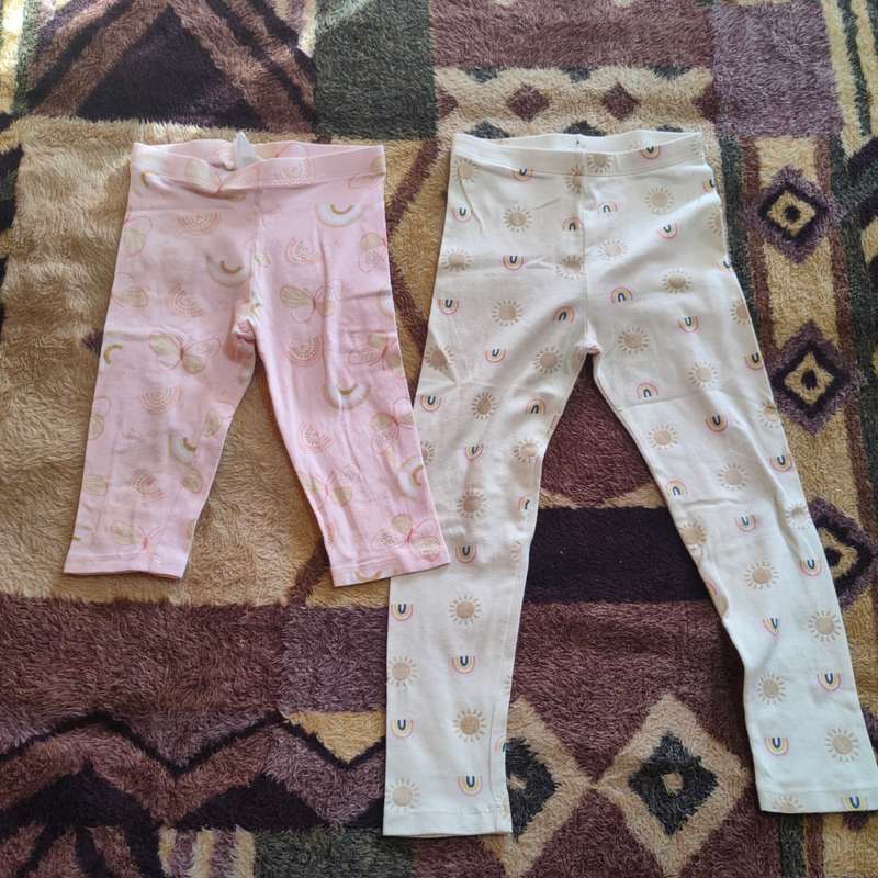 Set of 2 girls leggings - 5-6 years