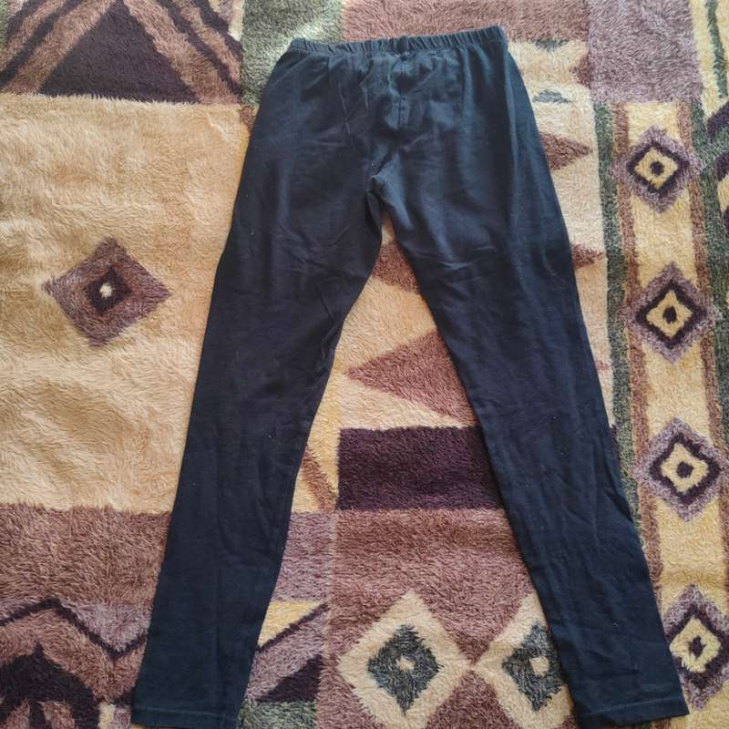 Girls black leggings size 12 years
