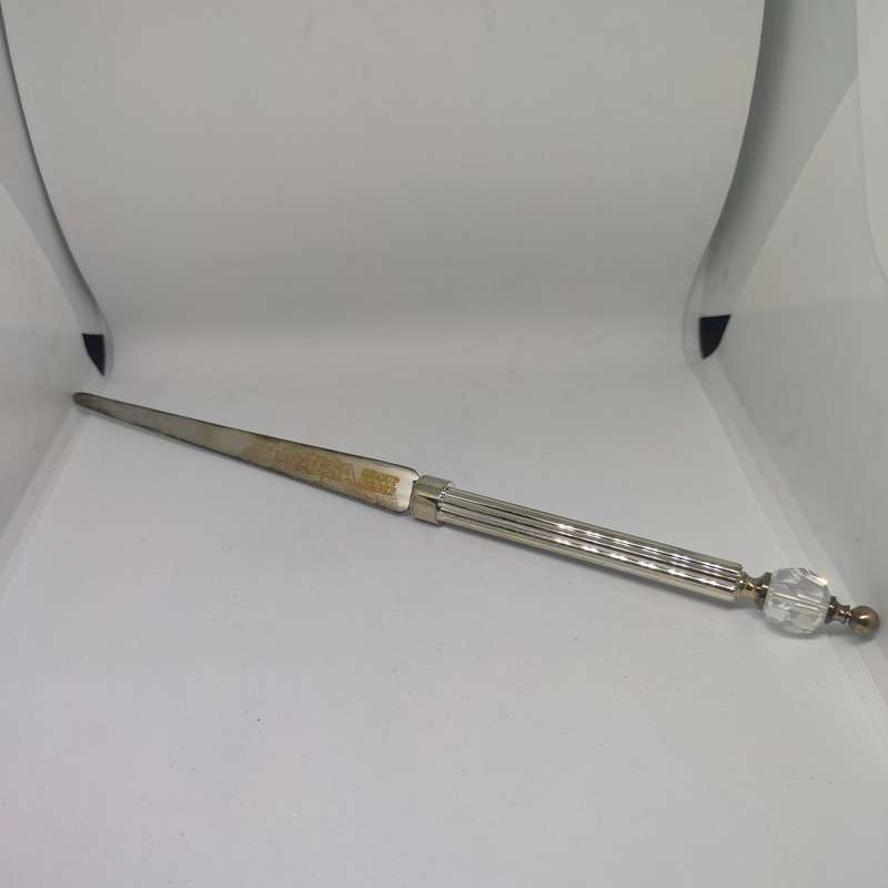 Vintage silverplate Elweco letter opener in original box