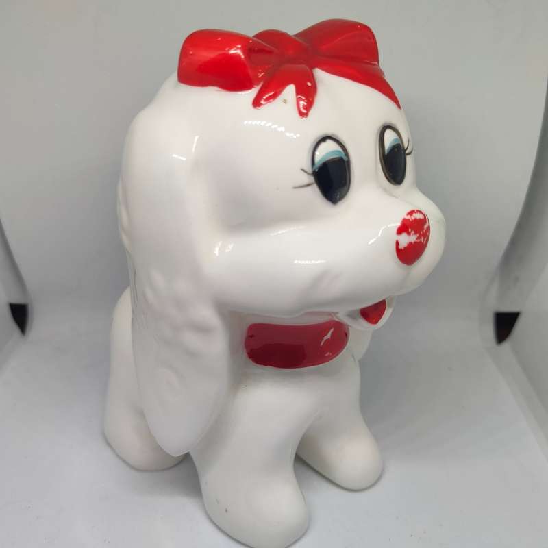 Very cute vintage doggy planter
