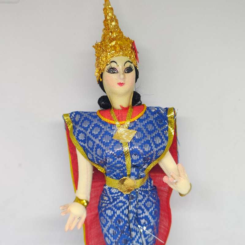 Vintage handmade Thai souvenir doll