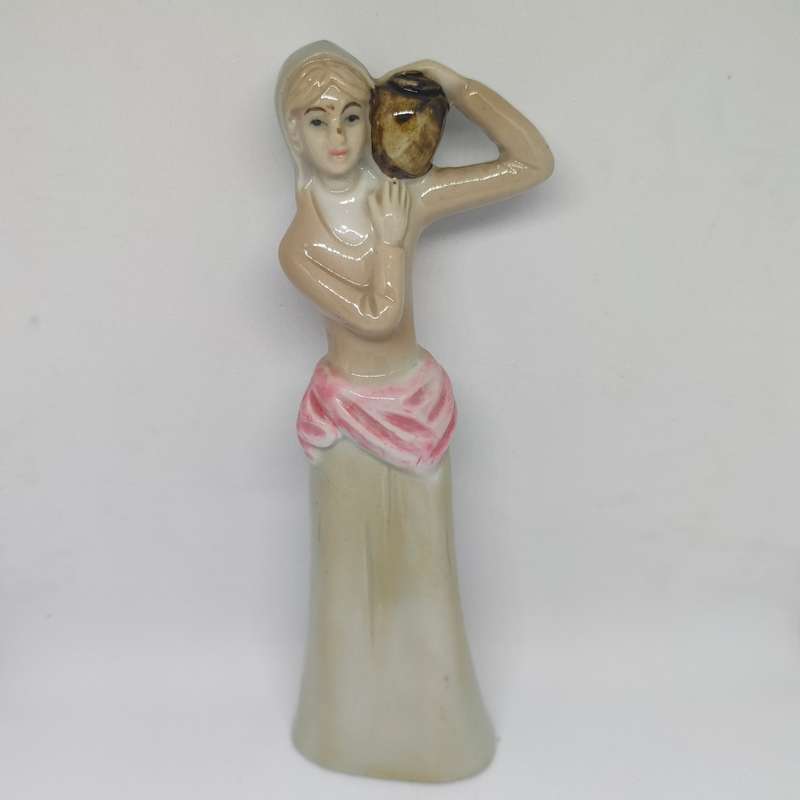 Peasant woman ceramic/porcelain figurine