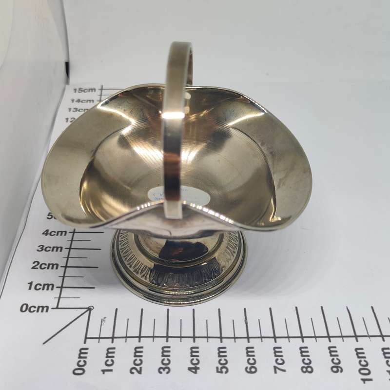 A gorgeous silver colored sweets bowl