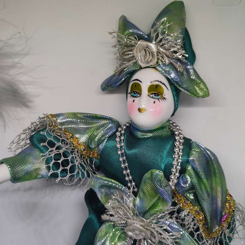 Gorgeous porcelain jester/harlequin