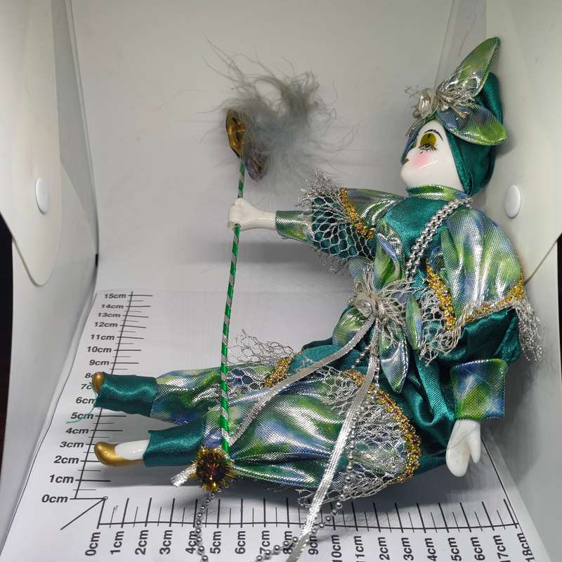 Gorgeous porcelain jester/harlequin