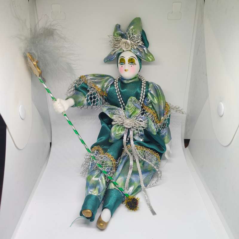 Gorgeous porcelain jester/harlequin