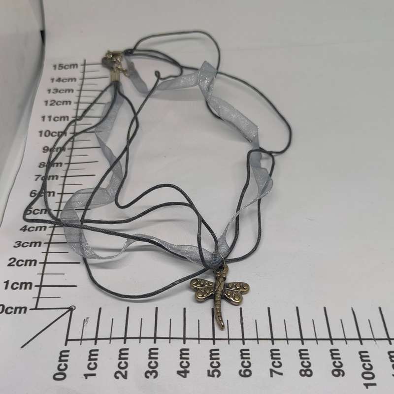 Cute dragonfly pendant with necklace